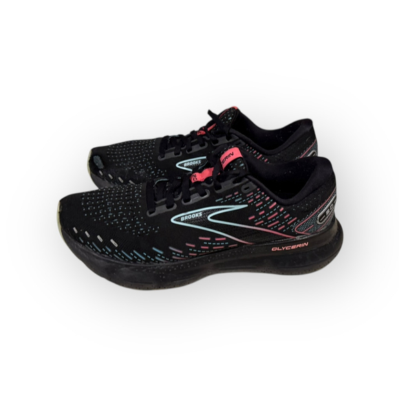 Brooks Glycerin 20 Black Blue Pink Women Road Running Shoes 1203691B005 Sz 9 - Picture 2 of 11